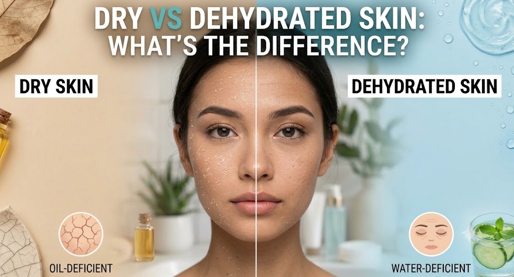 Dry vs Dehydrated Skin: What's the Difference?